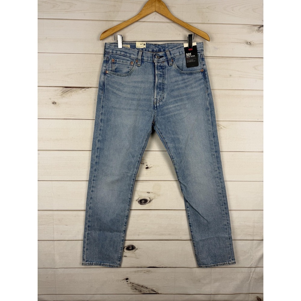 Levis Premium 501 Jeans Womens 31x30 Slim Taper Denim Button Fly NWT